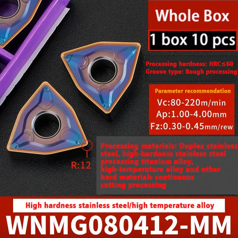 WNMG0804 steel parts cast iron stainless steel special insert Shandong Denso Pricision Tools Co.,Ltd.